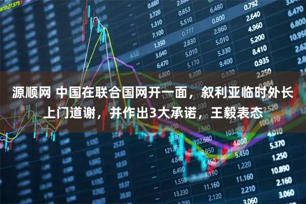 源顺网 中国在联合国网开一面，叙利亚临时外长上门道谢，并作出3大承诺，王毅表态